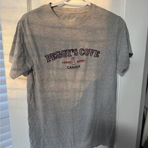 Peggy's Cove Canada Men's Short Sleeve T-Shirt - Gray